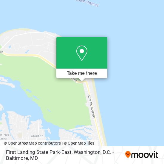 First Landing State Park-East map