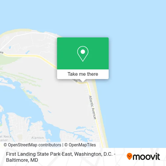 First Landing State Park-East map