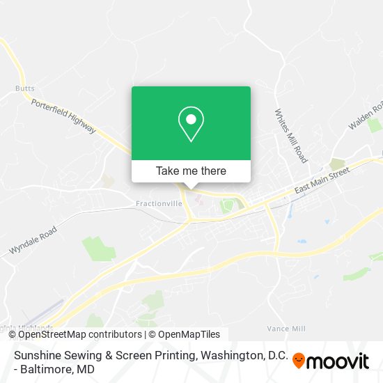 Mapa de Sunshine Sewing & Screen Printing