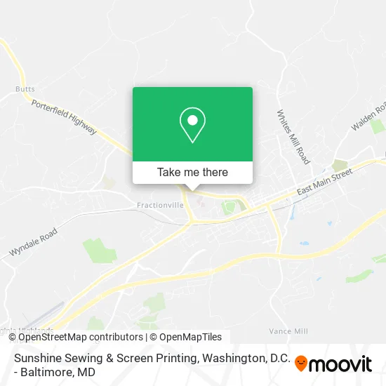 Sunshine Sewing & Screen Printing map