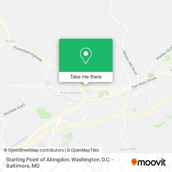 Starting Point of Abingdon map