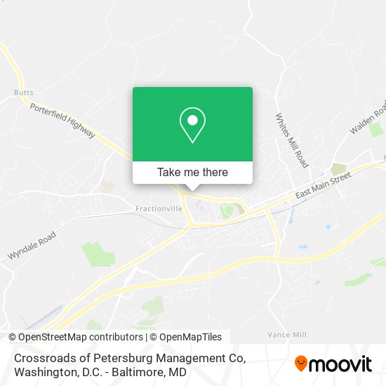 Mapa de Crossroads of Petersburg Management Co