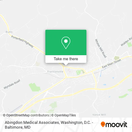 Mapa de Abingdon Medical Associates