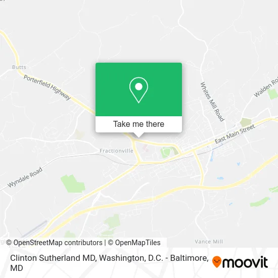 Clinton Sutherland MD map