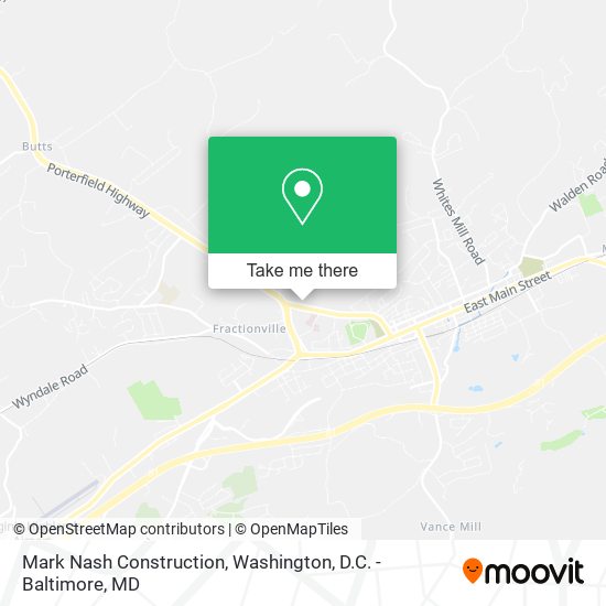 Mark Nash Construction map