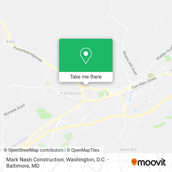 Mark Nash Construction map