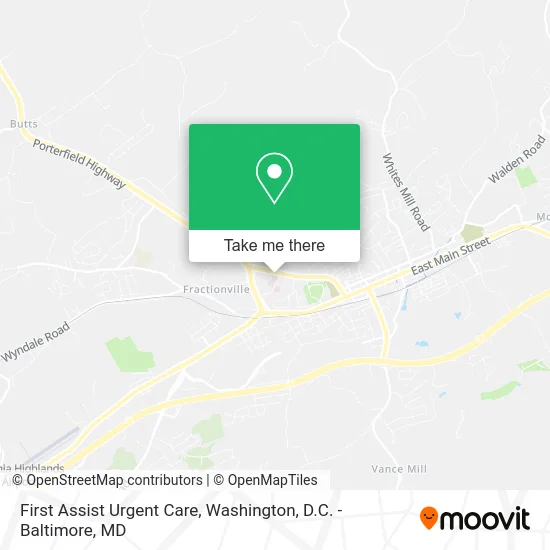 First Assist Urgent Care map