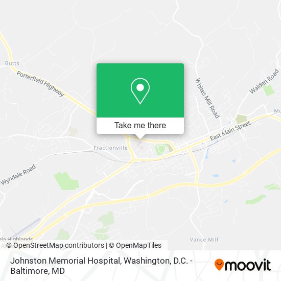 Johnston Memorial Hospital map