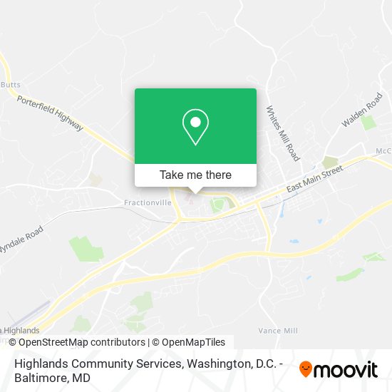 Highlands Community Services map