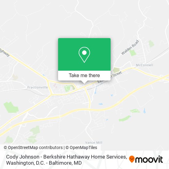 Mapa de Cody Johnson - Berkshire Hathaway Home Services