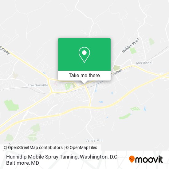 Hunnidip Mobile Spray Tanning map