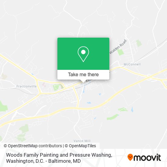 Woods Family Painting and Pressure Washing map
