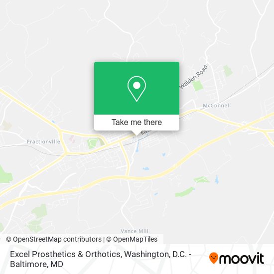 Excel Prosthetics & Orthotics map