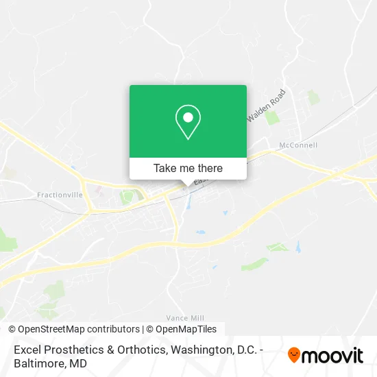 Mapa de Excel Prosthetics & Orthotics