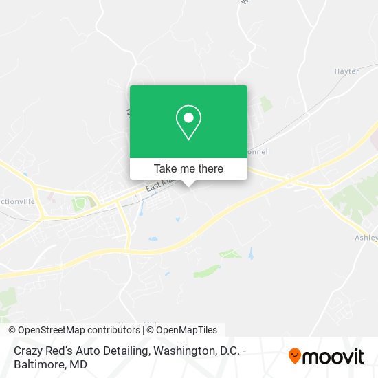 Crazy Red's Auto Detailing map