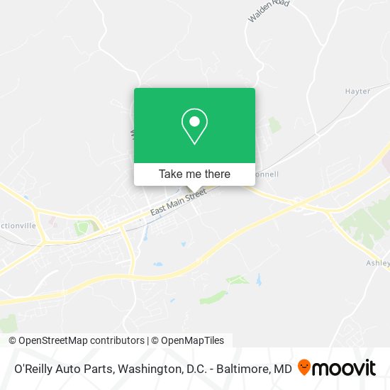 Mapa de O'Reilly Auto Parts