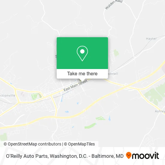 O'Reilly Auto Parts map