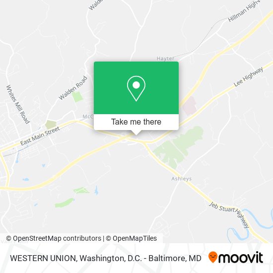 Mapa de WESTERN UNION
