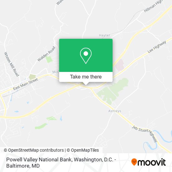 Mapa de Powell Valley National Bank