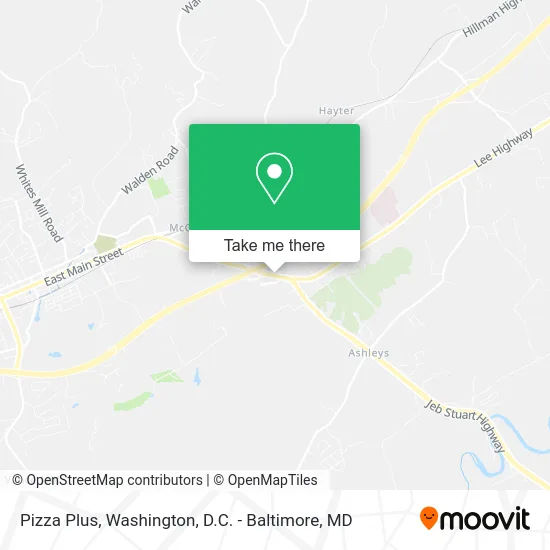Pizza Plus map