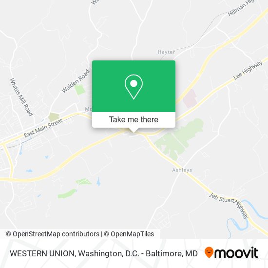 Mapa de WESTERN UNION