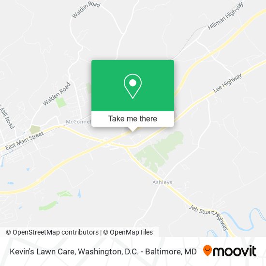 Kevin's Lawn Care map