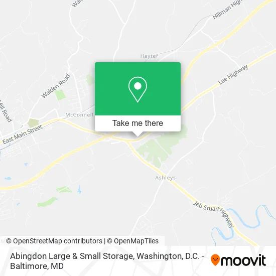 Abingdon Large & Small Storage map