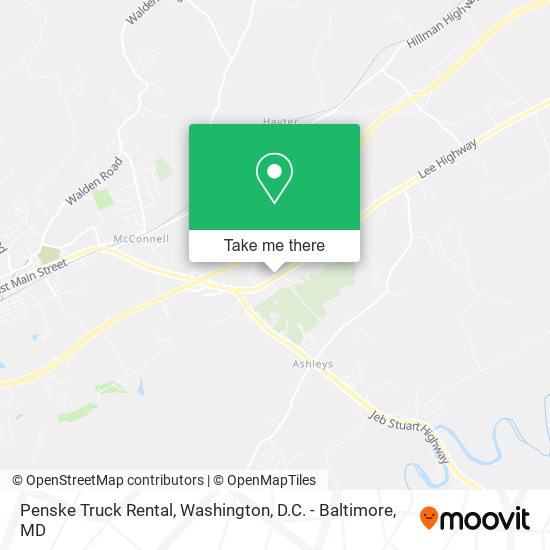 Mapa de Penske Truck Rental