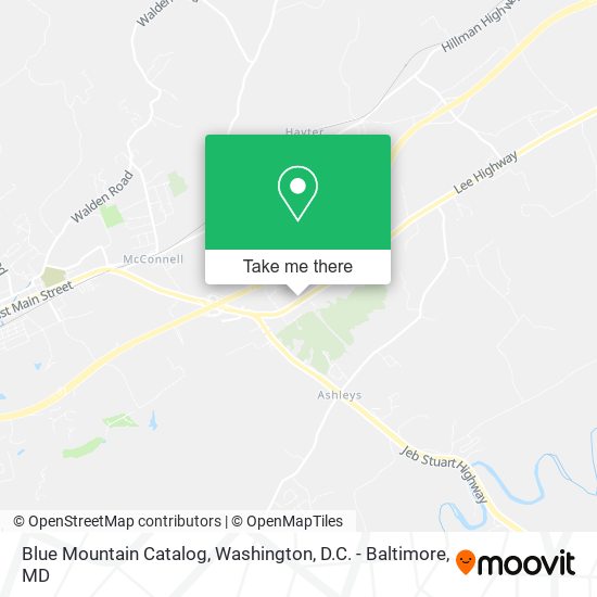 Blue Mountain Catalog map