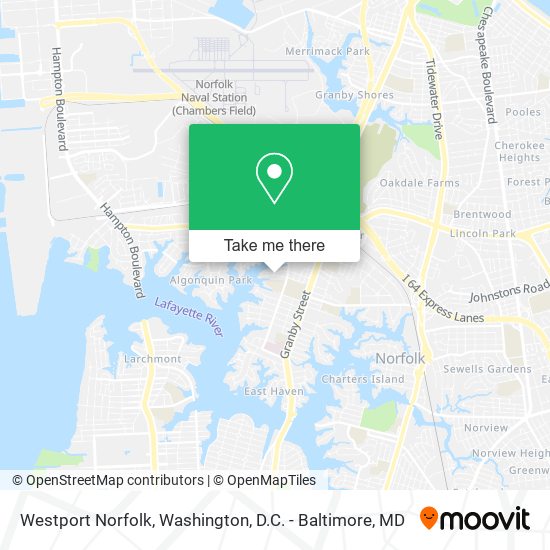 Westport Norfolk map