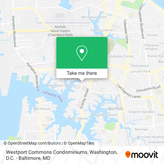 Westport Commons Condominiums map