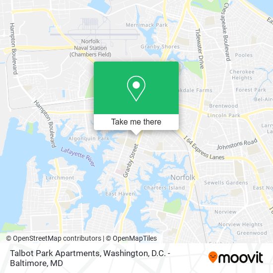 Mapa de Talbot Park Apartments