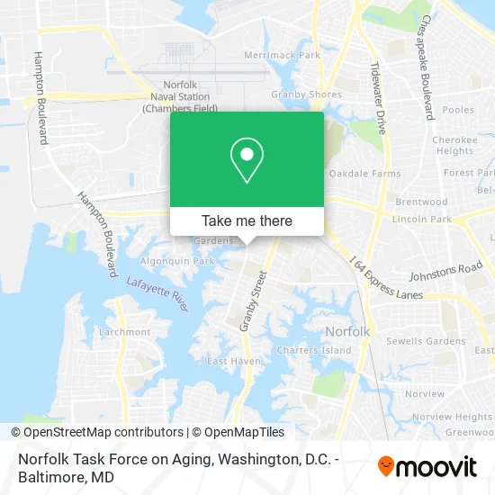 Mapa de Norfolk Task Force on Aging