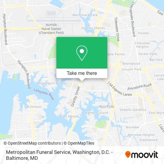 Metropolitan Funeral Service map