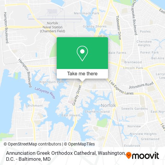 Mapa de Annunciation Greek Orthodox Cathedral