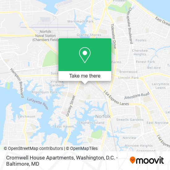 Mapa de Cromwell House Apartments