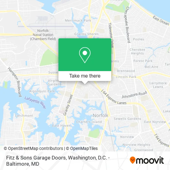 Fitz & Sons Garage Doors map