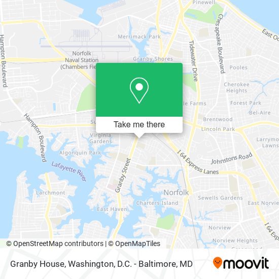 Granby House map