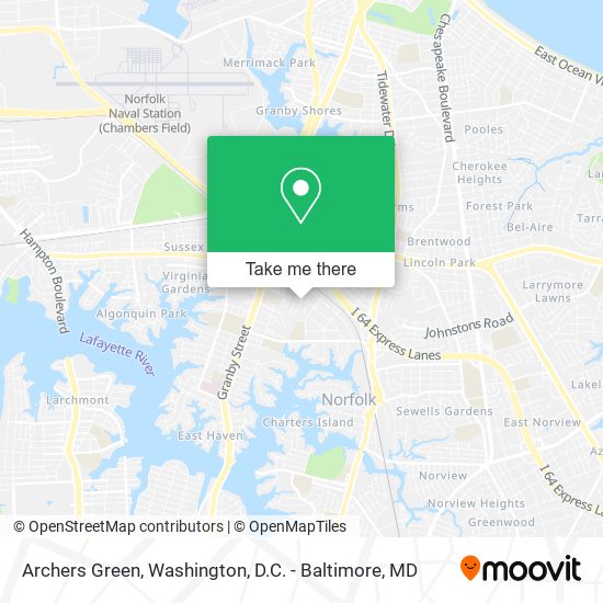 Mapa de Archers Green