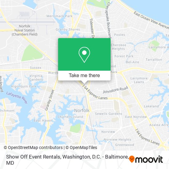 Mapa de Show Off Event Rentals