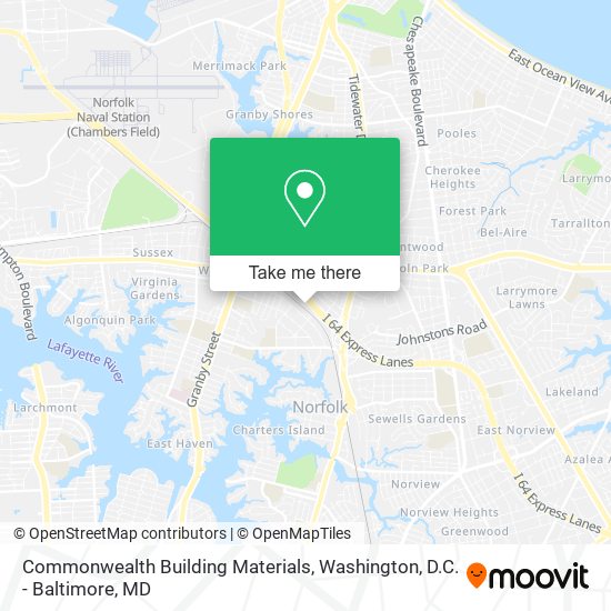 Commonwealth Building Materials map