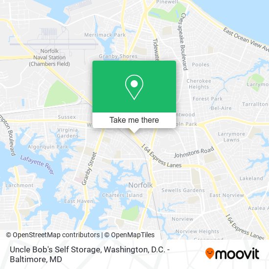 Mapa de Uncle Bob's Self Storage