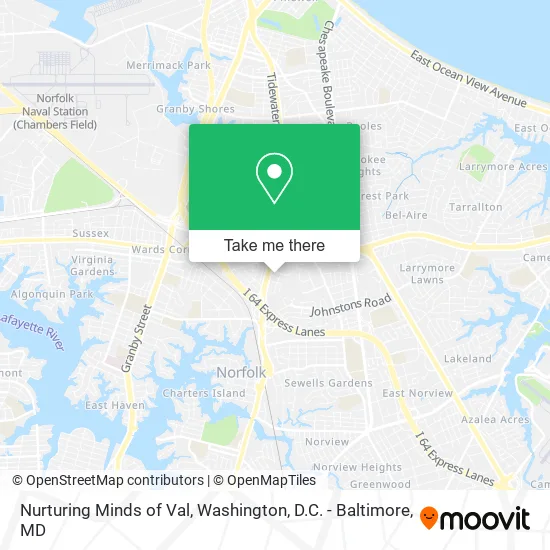 Nurturing Minds of Val map