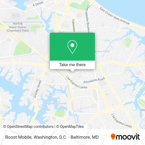 Boost Mobile map