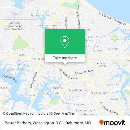 Better Barbers map