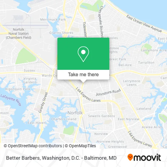 Better Barbers map