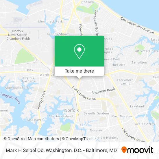 Mark H Seipel Od map