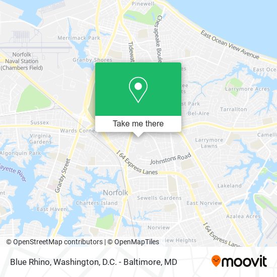 Blue Rhino map