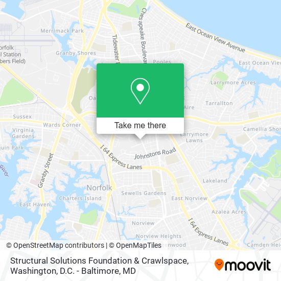 Structural Solutions Foundation & Crawlspace map