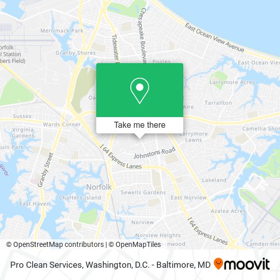 Pro Clean Services map